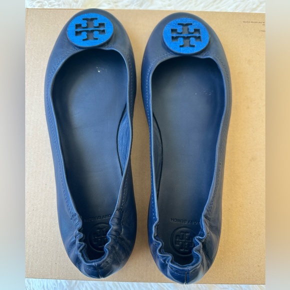 Tory Burch Minnie Travel Navy Blue Ballet Flats Size: 10 M - Picture 2 of 5